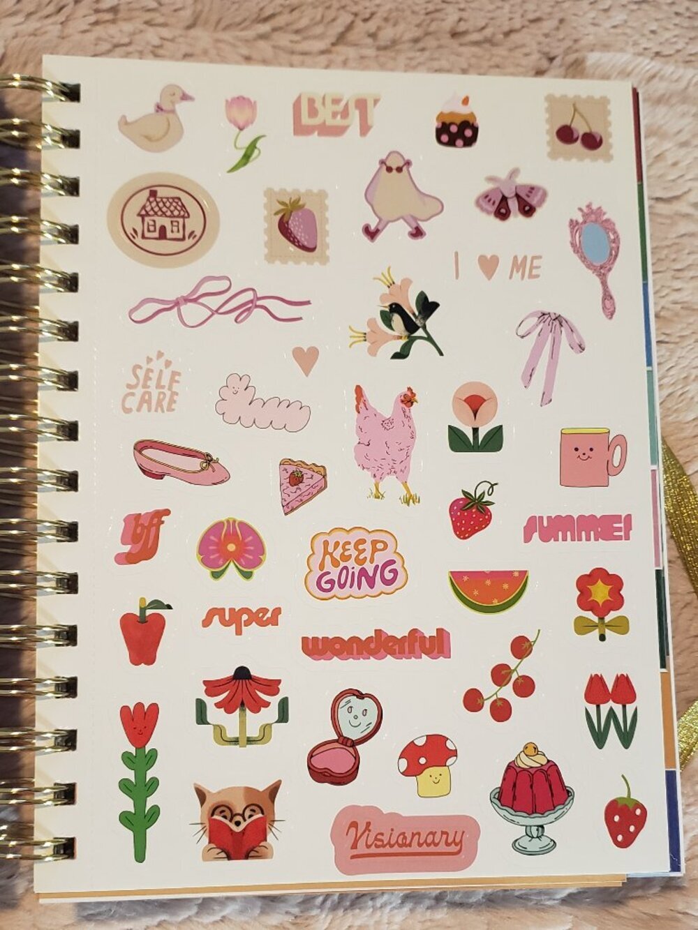 NEW- ban.do 17 Month Planner. Notes, Trackers, stickers. - Picture 3 of 9